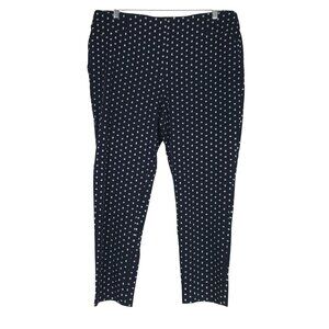 SO SLIMMING BY CHICO'S - WOMEN'S 3 - NAVY ELASTIC WAIST PULL-ON AKLE PANT